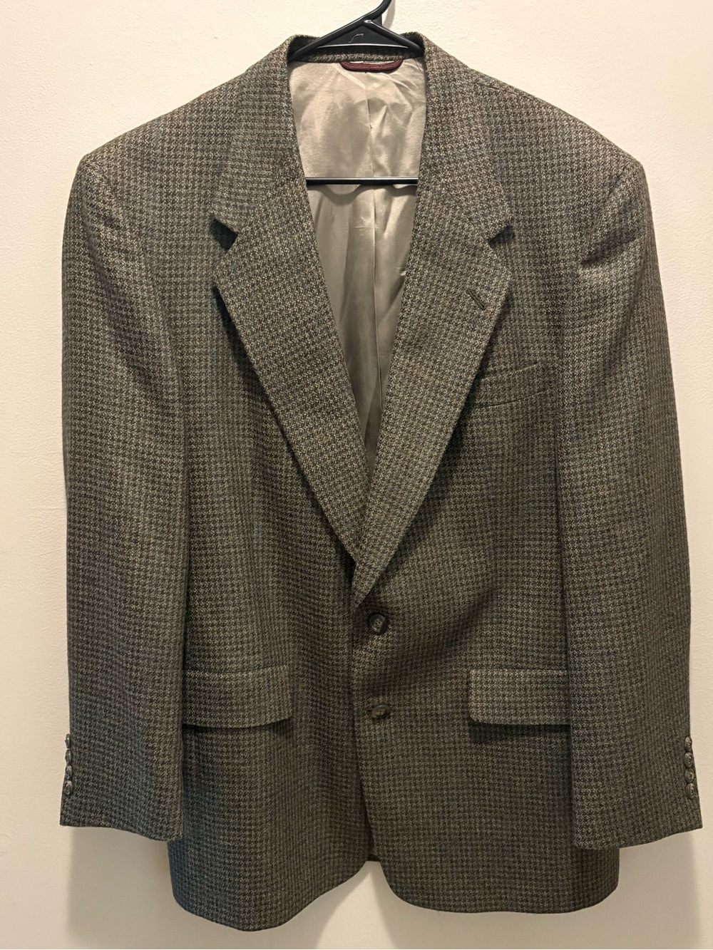 Vintage Hart Schaffner Marx Houndstooth Tweed Sport Coat